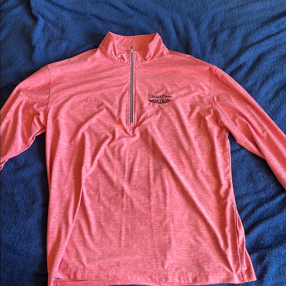 Pink Quarter-Zip Pullover